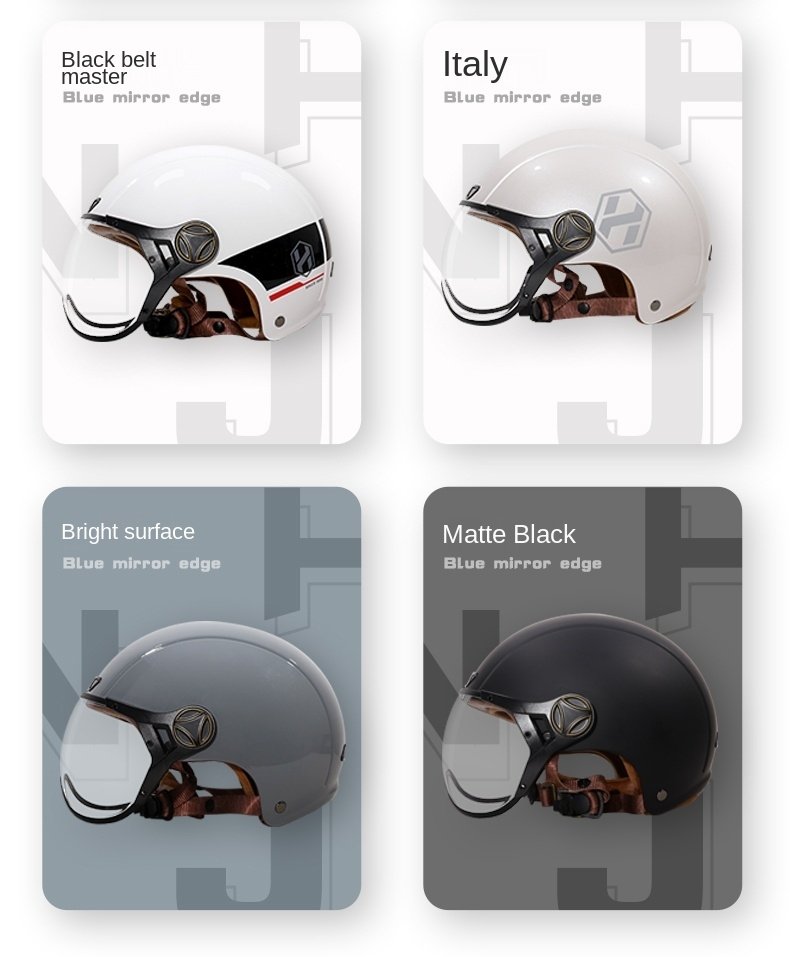 Half Face Retro Space Motorcycle Helmet is brought to you by KingsMotorcycleFairings.com