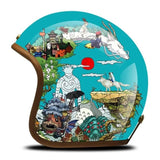 Hand Painted Anime Retro Motorcycle Helmet is brought to you by KingsMotorcycleFairings.com