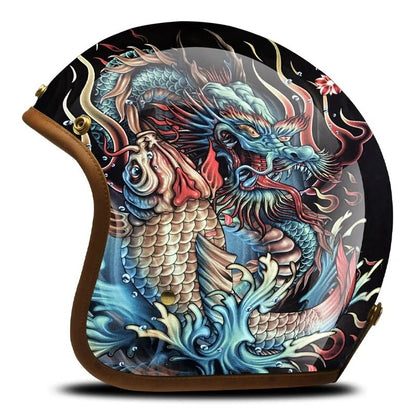 Hand Painted Dragon Motorcycle Helmet is brought to you by KingsMotorcycleFairings.com