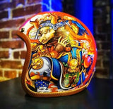 Hand Painted Warrior Bull Motorcycle Helmet is brought to you by KingsMotorcycleFairings.com