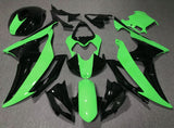 Green and Black Fairing Kit for a 2008, 2009, 2010, 2011, 2012, 2013, 2014, 2015 & 2016 Yamaha YZF-R6 motorcycle