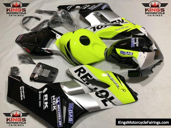 Honda CBR1000RR (2004-2005) Neon Yellow, Black & Silver Repsol Fairings
