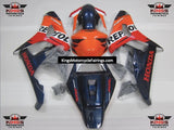 Honda CBR1000RR (2006-2007) Orange, Red, Dark Blue & White REPSOL Fairings at KingsMotorcycleFairings.com