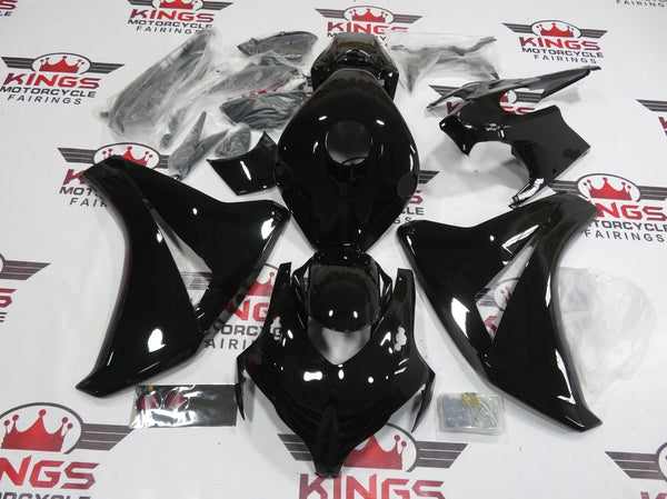 Honda CBR1000RR (2008-2011) All Black Fairings at KingsMotorcycleFairings.com