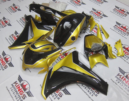 Honda CBR1000RR (2008-2011) Black & Gold Fairings at KingsMotorcycleFairings.com