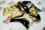 Honda CBR1000RR (2008-2011) Black & Gold Fairings at KingsMotorcycleFairings.com