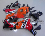 Orange, Red, Black and White Repsol Fairing Kit for a 2008, 2009, 2010 & 2011 Honda CBR1000RR motorcycle
