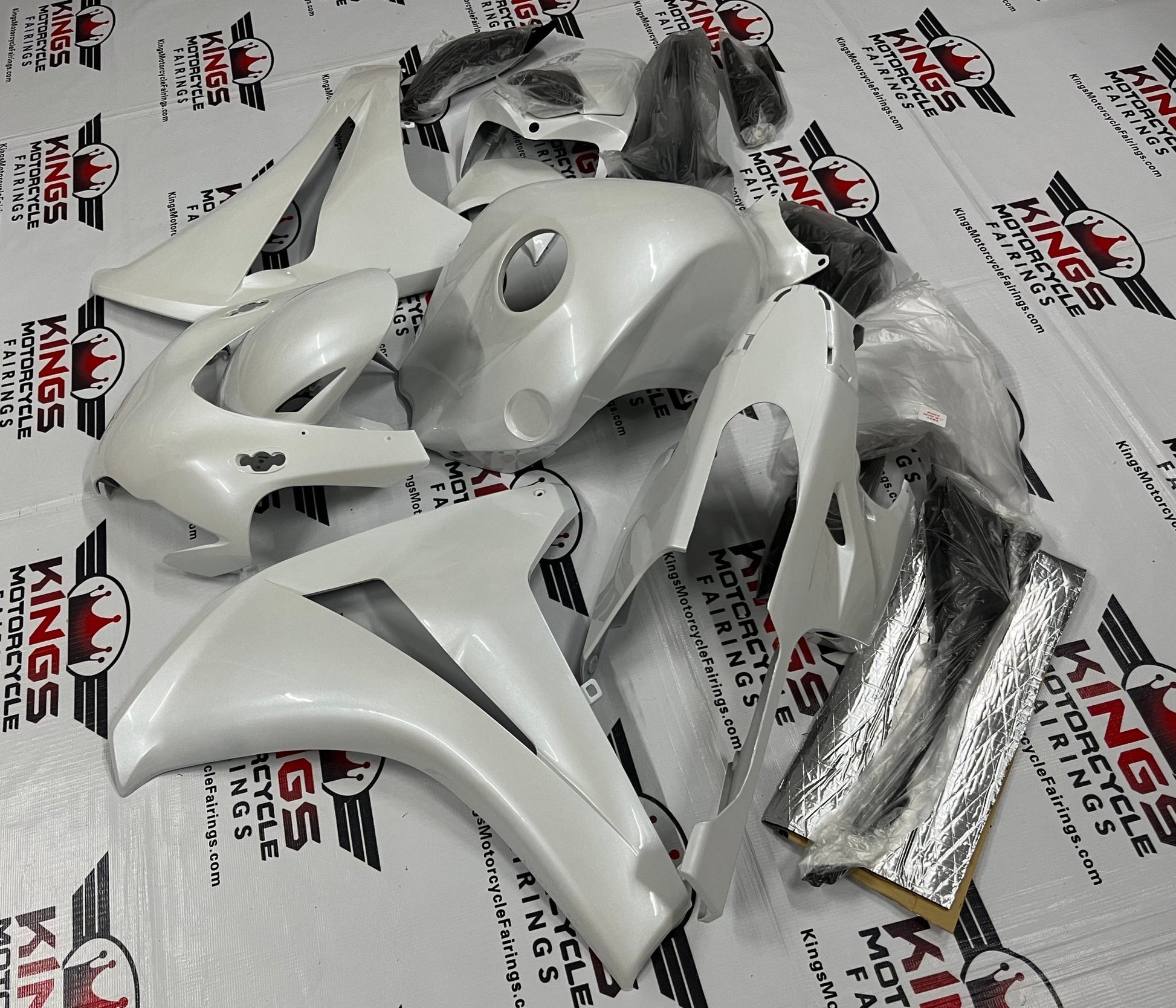 Honda CBR1000RR (2008-2011) Pearl White Fairings at KingsMotorcycleFairings.com