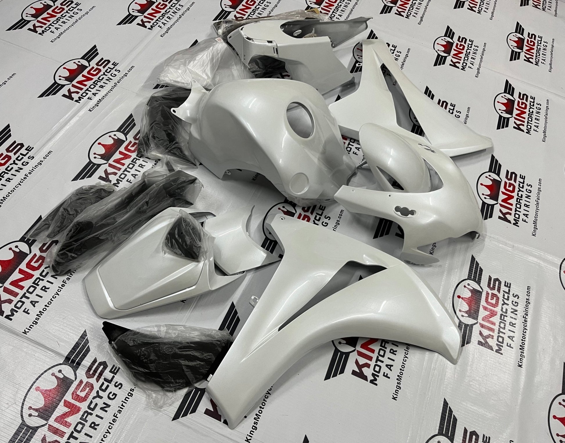 Honda CBR1000RR (2008-2011) Pearl White Fairings at KingsMotorcycleFairings.com
