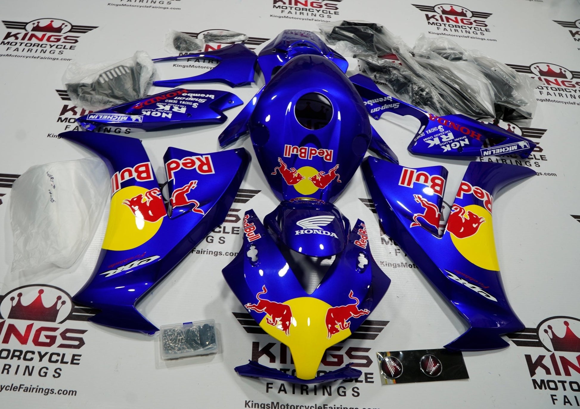 Honda CBR1000RR (2012-2016) Blue Red Bull Fairings at KingsMotorcycleFairings.com