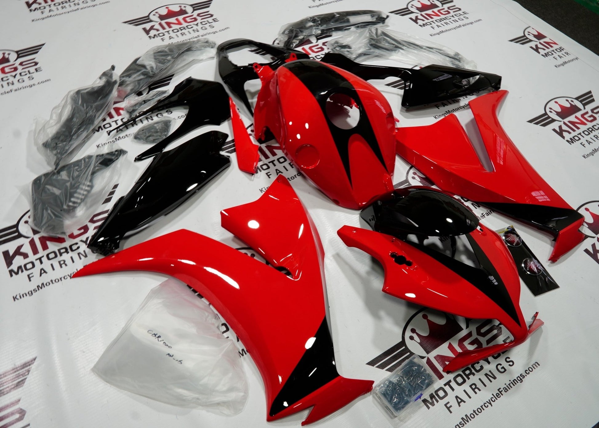 Honda CBR1000RR (2012-2016) Red & Black Fairings at KingsMotorcycleFairings.com