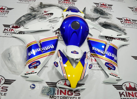Honda CBR1000RR (2012-2016) White & Blue Rothmans Fairings at KingsMotorcycleFairings.com