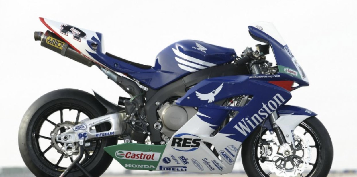 Blue and White Winston Racing Fairing Kit for a 2006 & 2007 Honda CBR1000RR motorcycle