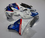 White, Blue and Red Fairing Kit for a 1990, 1991, 1992, 1993, 1994, 1995, 1996, 1997 & 1998 Honda CBR250 MC22 motorcycle