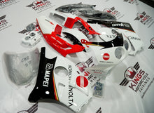 Honda CBR250 MC22 (1990-1998) White, Red & Black Konica Minolta Fairings at KingsMotorcycleFairings.com