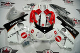 Honda CBR250 MC22 (1990-1998) White, Red & Black Konica Minolta Fairings at KingsMotorcycleFairings.com