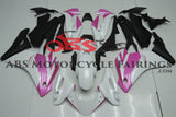 White and Pink Fairing Kit for a 2011, 2012, 2013 & 2014 Honda CBR250R motorcycle
