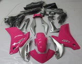 Honda CBR 250R Fairings (2011-2014) Pink, Silver at KingsMotorcycleFairings.com