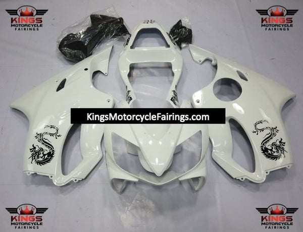 Honda CBR600F4i (2001-2003) White & Black Dragon Fairings