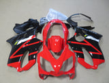 Red, Black, White, Gray and Yellow Fairing Kit for a 2004, 2005, 2006, 2007 Honda CBR600F4i motorcycle