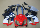 Red, White and Blue Fairing Kit for a 2004, 2005, 2006, 2007 Honda CBR600F4i motorcycle