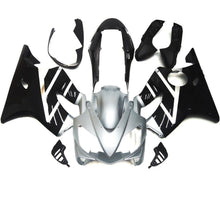 Silver and Black Fairing Kit for a 2004, 2005, 2006, 2007 Honda CBR600F4i motorcycle