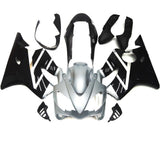 Silver and Black Fairing Kit for a 2004, 2005, 2006, 2007 Honda CBR600F4i motorcycle