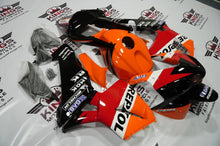 Honda CBR600RR (2003-2004) Black, Orange, White & Red Repsol Fairings at KingsMotorcycleFairings.com