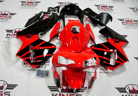 Honda CBR600RR (2003-2004) Black & Red Fairings at KingsMotorcycleFairings.com