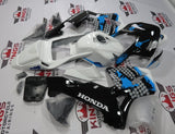 Black, White and Blue Limited Edition Fairing Kit for a 2003, 2004 Honda CBR600RR motorcycle