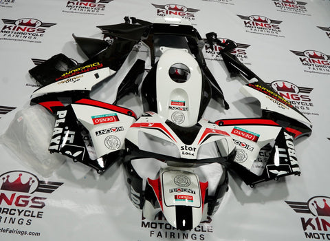 Honda CBR600RR (2003-2004) White, Black & Red Playboy Fairings at KingsMotorcycleFairings.com