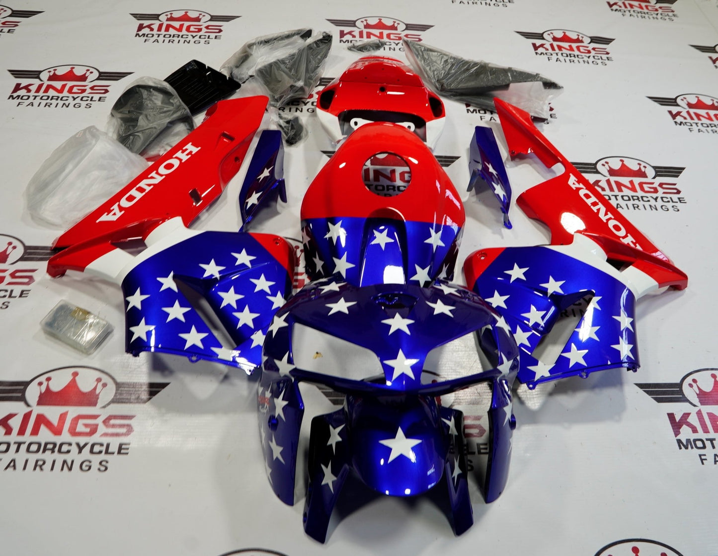 Honda CBR600RR (2005-2006) American Flag Fairings