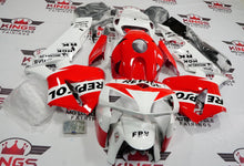 Honda CBR600RR (2005-2006) White & Red Repsol Fairings at KingsMotorcycleFairings.com