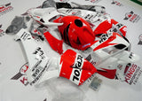 White and Red Repsol Fairing Kit for a 2005 and 2006 Honda CBR600RR motorcycle
