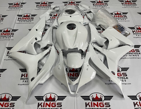 Honda CBR600RR (2007-2008) All White Fairings at KingsMotorcycleFairings.com