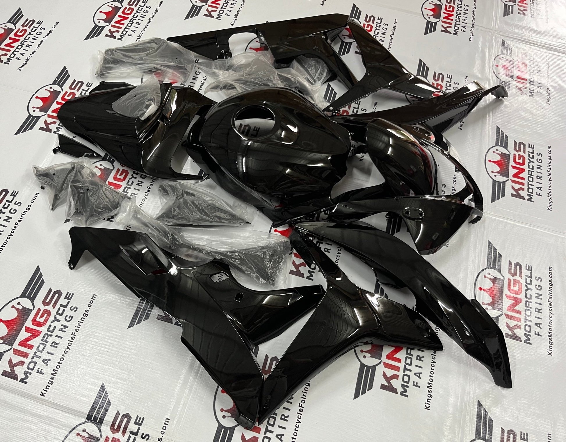 Honda CBR600RR (2007-2008) Black Fairings at KingsMotorcycleFairings.com