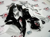 Honda CBR600RR (2007-2008) Black & White Split Fairings at KingsMotorcycleFairings.com