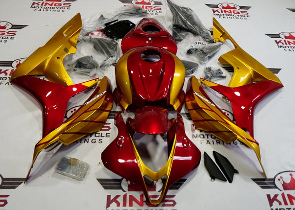 Honda CBR600RR (2007-2008) Dark Red & Gold Fairings