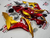Dark Red and Gold Fairing Kit for a 2007 and 2008 Honda CBR600RR motorcycle