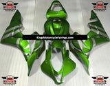 Green and Silver Captain America Fairing Kit for a 2007 and 2008 Honda CBR600RR motorcycle