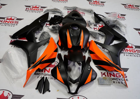 Honda CBR600RR (2007-2008) Matte Black & Orange Fairings