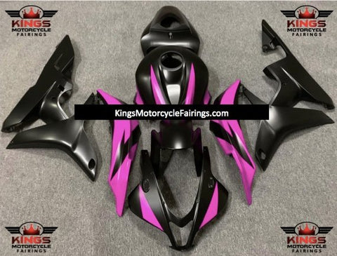 Honda CBR600RR (2007-2008) Matte Black & Pink Fairings