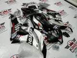 Honda CBR600RR (2007-2008) Matte Black & Silver Repsol Fairings at KingsMotorcycleFairings.com