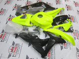 Honda CBR600RR (2007-2008) Neon Yellow & Black Fairings at KingsMotorcycleFairings.com