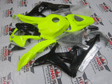 Honda CBR600RR (2007-2008) Neon Yellow & Black Fairings at KingsMotorcycleFairings.com