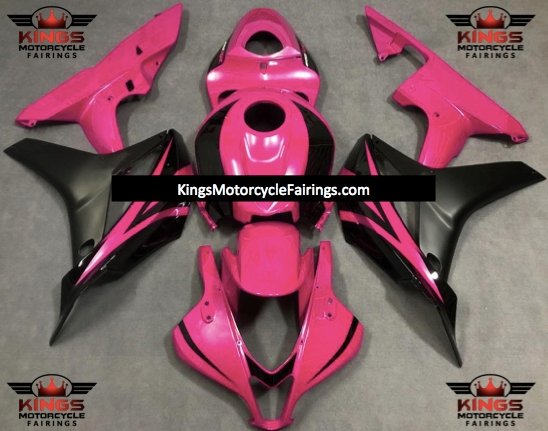 Honda CBR600RR (2007-2008) Pink, Black & Matte Black Fairings