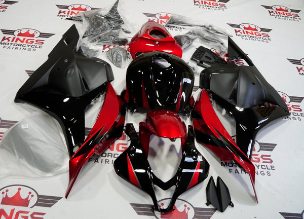 Honda CBR600RR (2009-2012) Black, Candy Apple Red & Matte Black Fairings