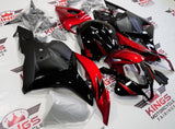 Black, Candy Apple Red and Matte Black Fairing Kit for a 2009, 2010, 2011 & 2012 Honda CBR600RR motorcycle.