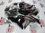 Black, Silver and Red Bridgestone Fairing Kit for a 2009, 2010, 2011 & 2012 Honda CBR600RR motorcycle