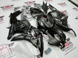 Honda CBR600RR (2009-2012) Matte Black Gears & Skull Fairings at KingsMotorcycleFairings.com